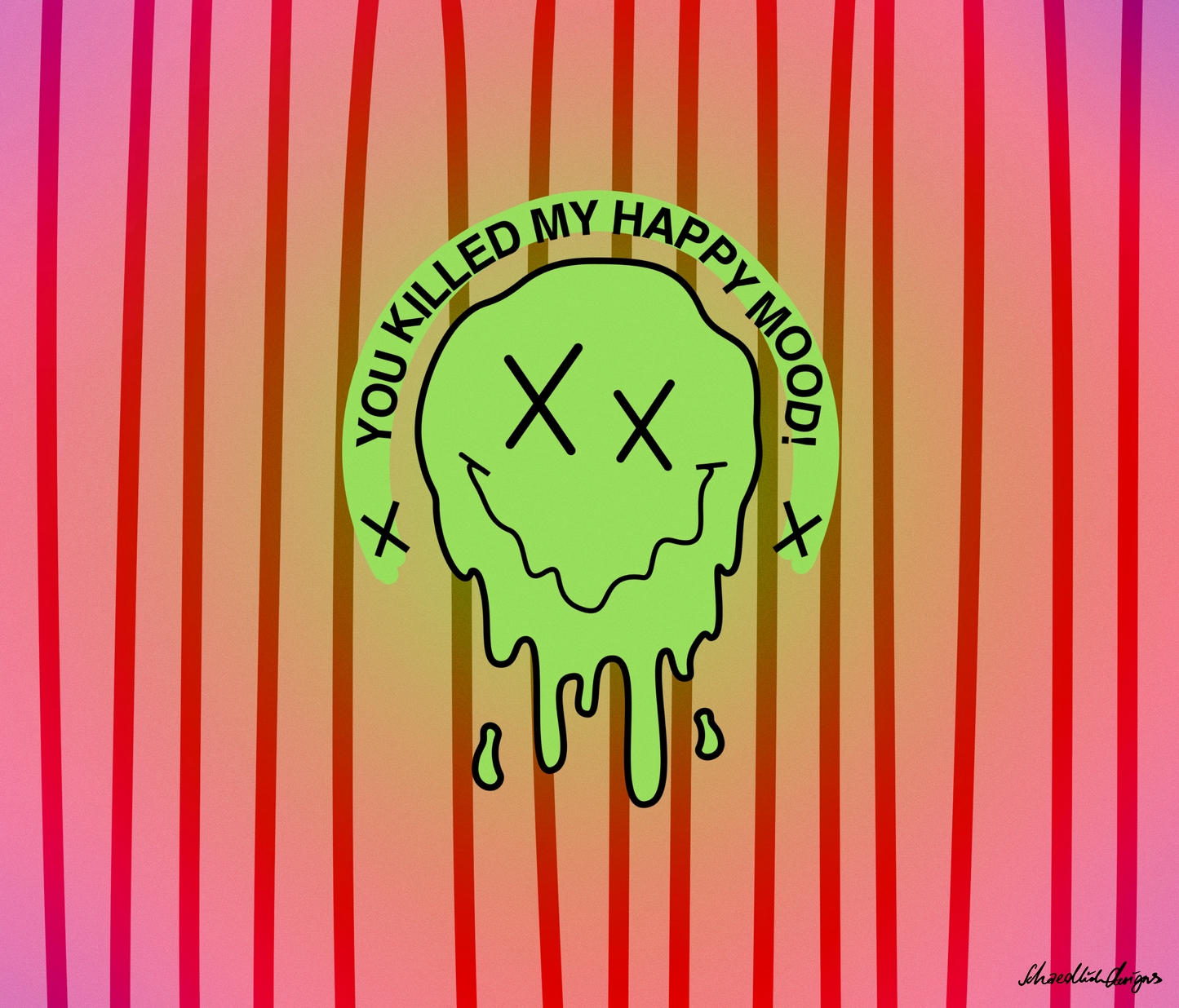 "HAPPY MOOD" Moody Cup - green