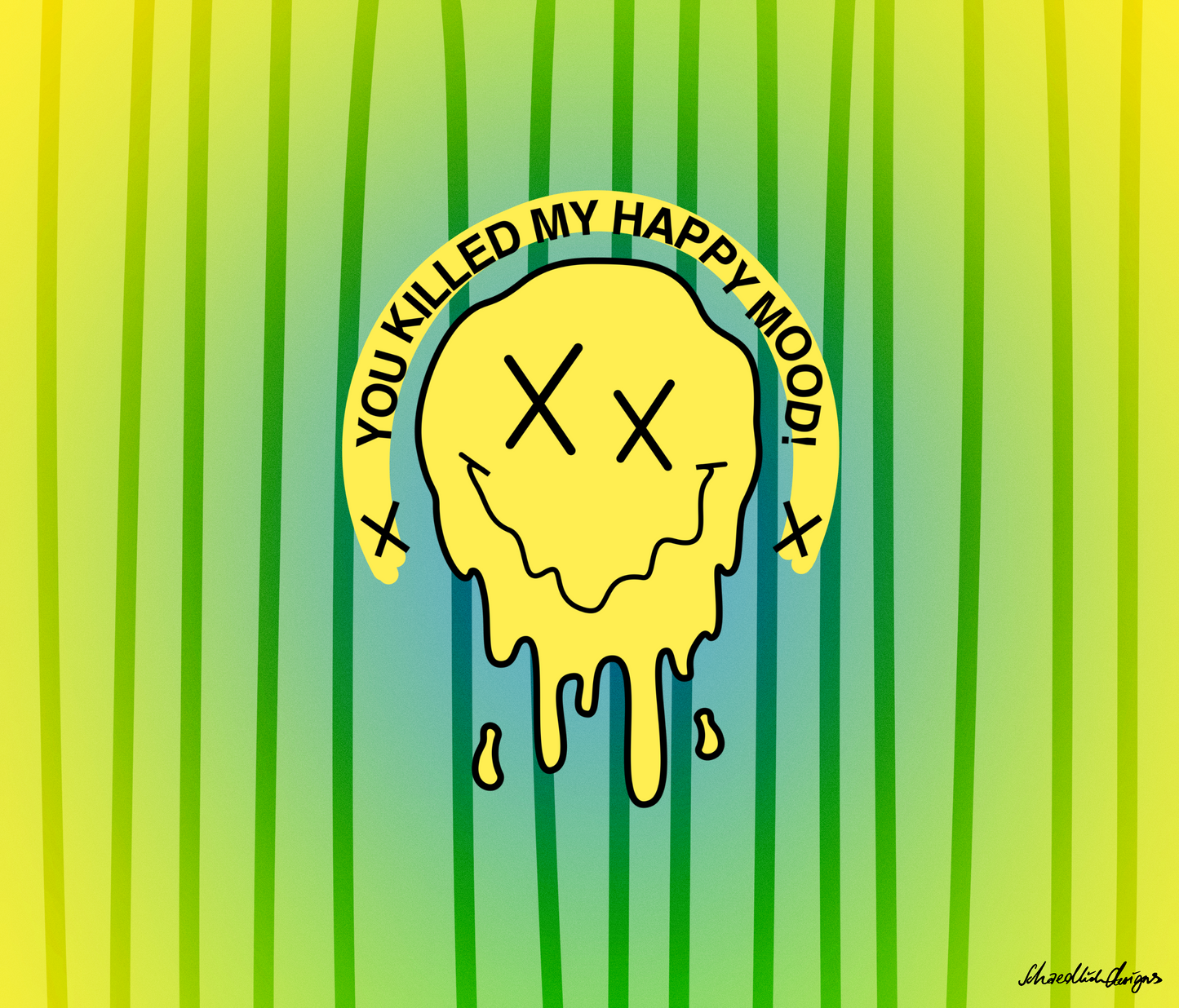 "HAPPY MOOD" Moody Cup - yellow