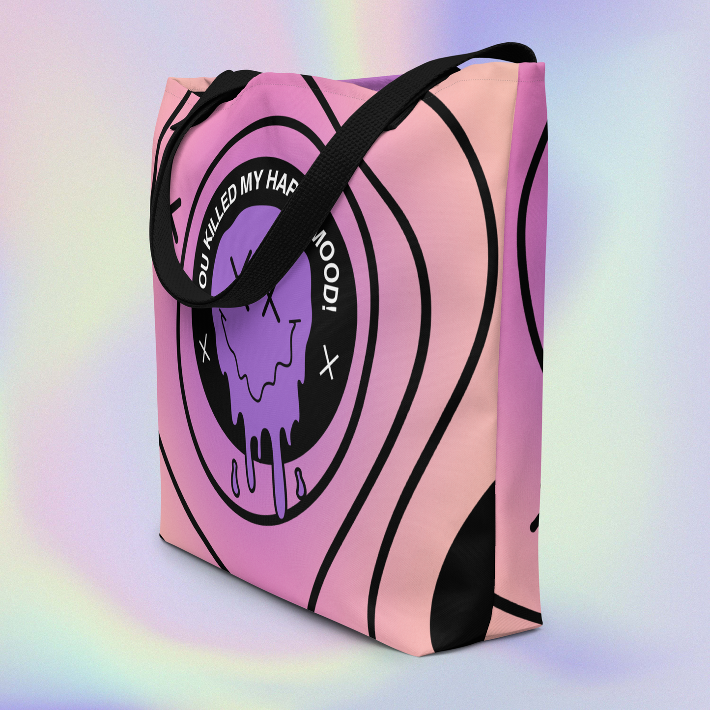 "HAPPY MOOD" Moody Bag - purple