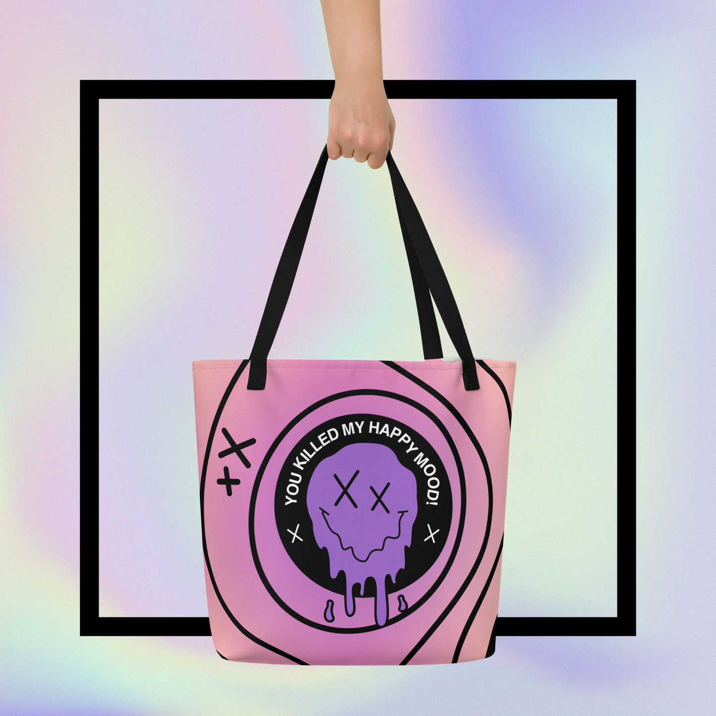"HAPPY MOOD" Moody Bag - purple