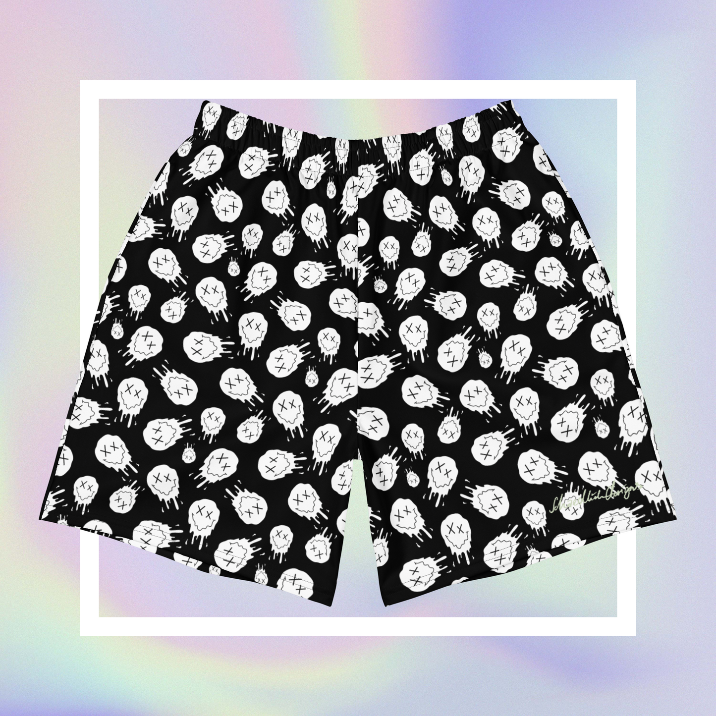 "HAPPY MOOD" Moody Shorts - black&white