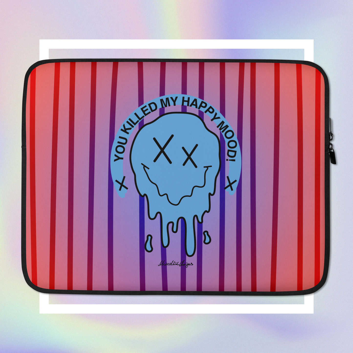 "HAPPY MOOD" Laptop-Tasche - killedmood/blue