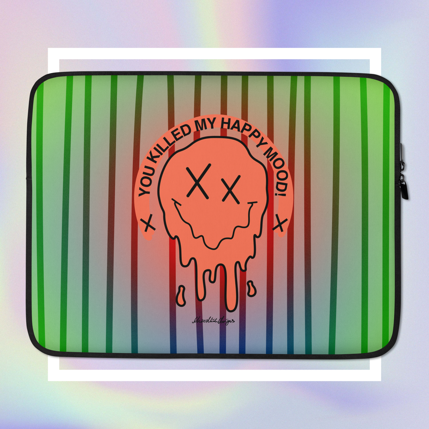 "HAPPY MOOD" Laptop-Tasche - killedmood/red