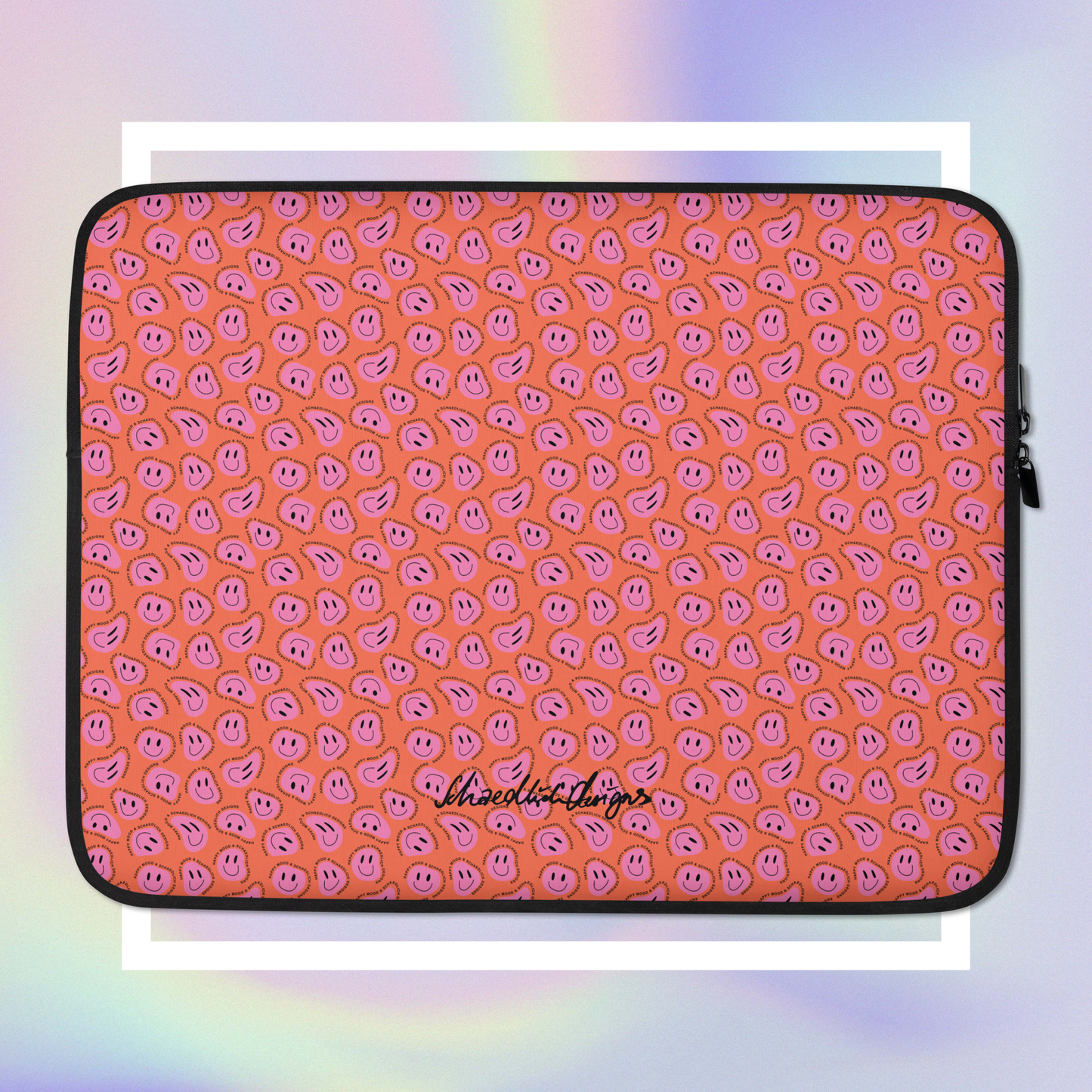 "HAPPY MOOD" Laptop/Tablet-Tasche - red/pink