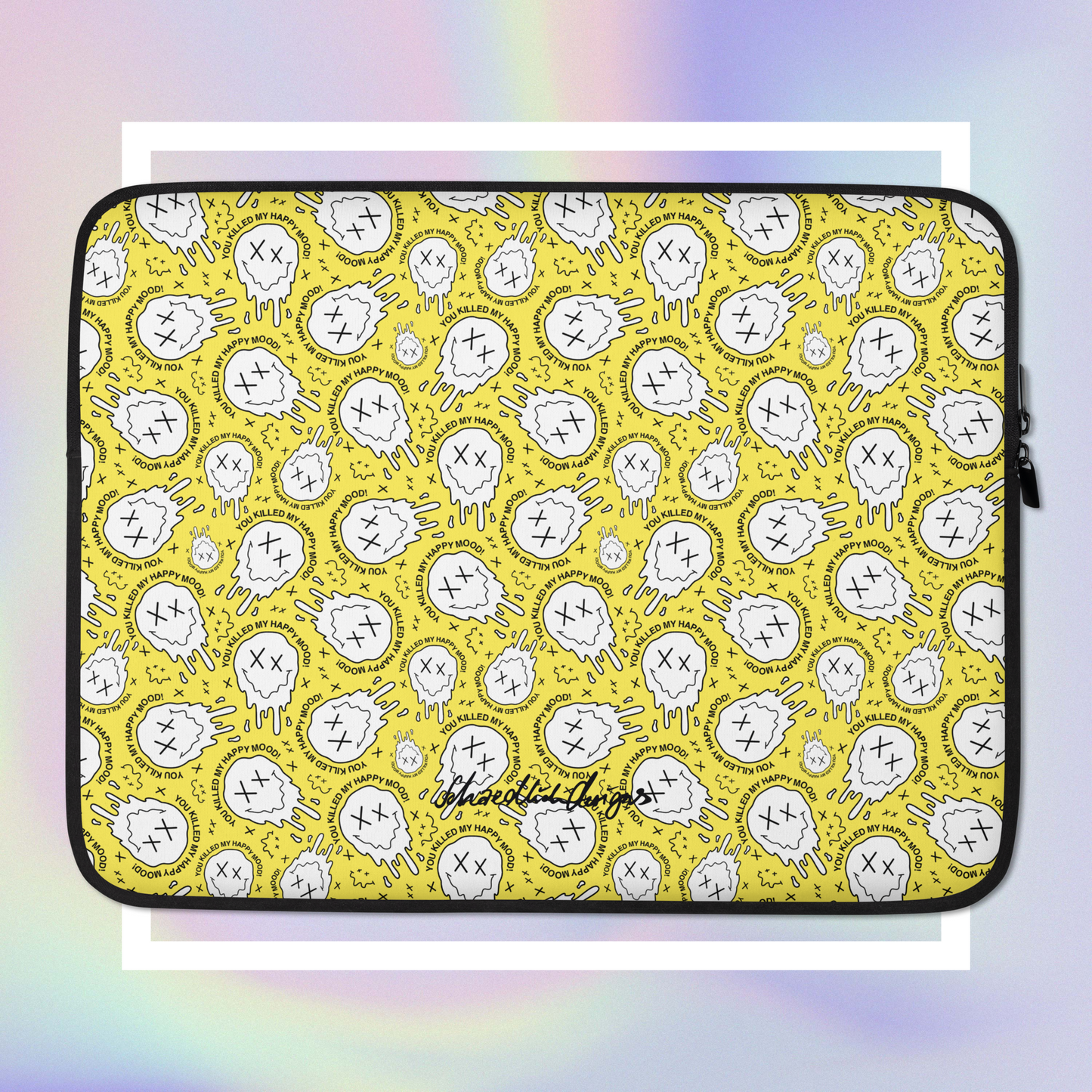 "HAPPY MOOD" Laptop/Tablet-Tasche - moody/yellow