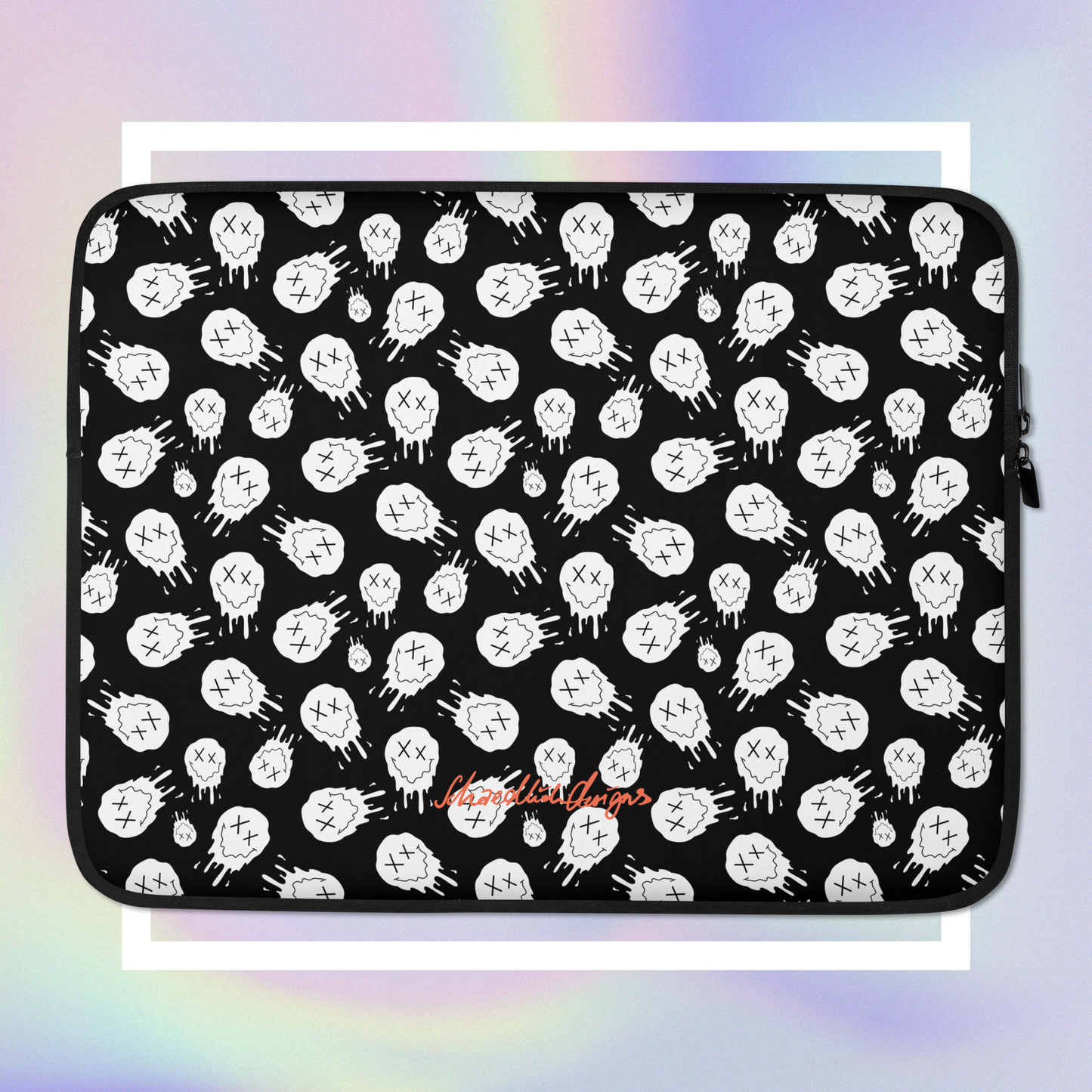 "HAPPY MOOD" Laptop/Tablet-Tasche - moody/black