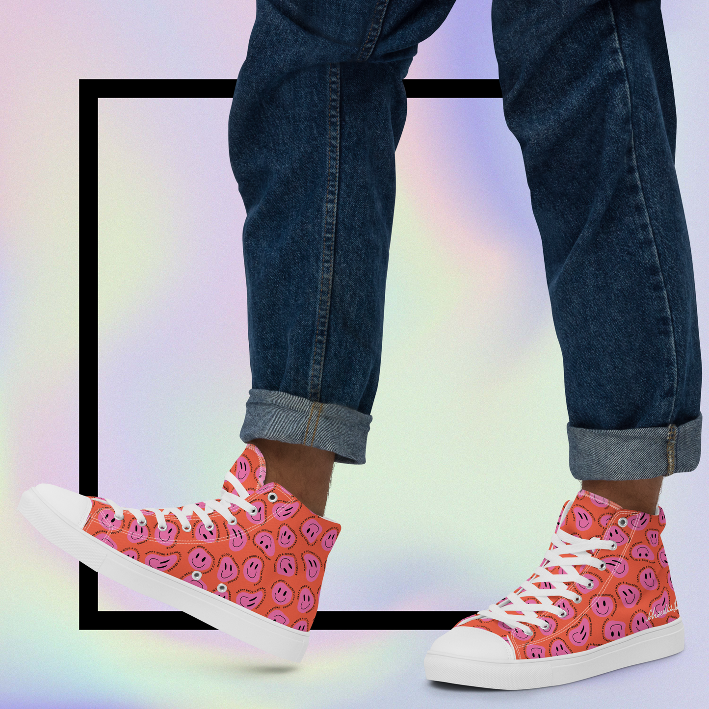 "HAPPY MOOD" Sneaker - Herren - red/pink