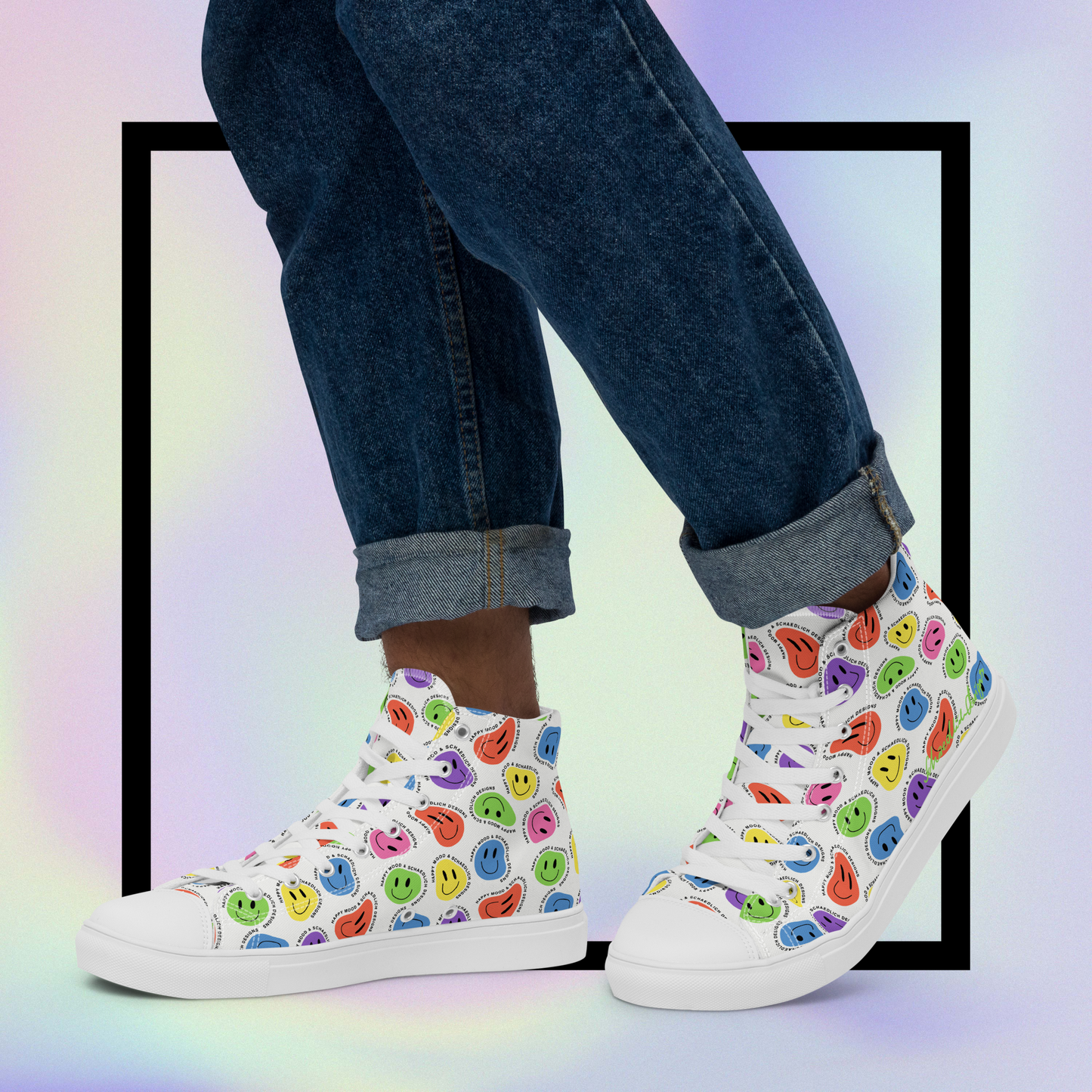 "HAPPY MOOD" Sneaker - Herren - white/colorful