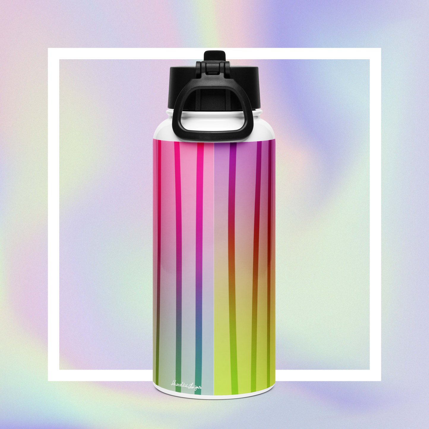 "HAPPY MOOD" Moody Bottle - white