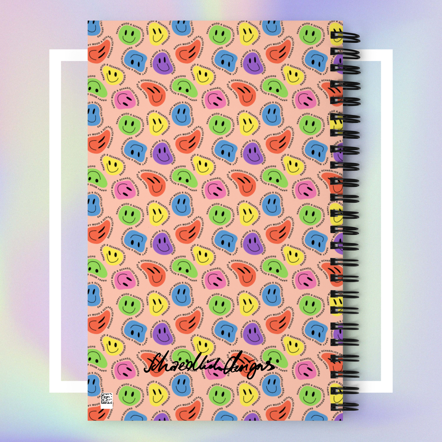 "HAPPY MOOD" Notizblock - peachy/colorful