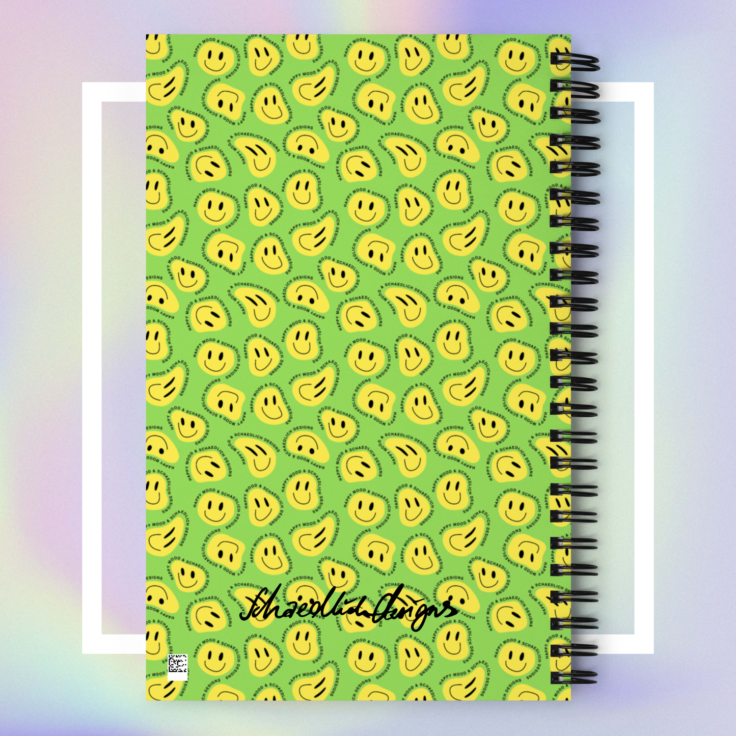 "HAPPY MOOD" Notizblock - green/yellow
