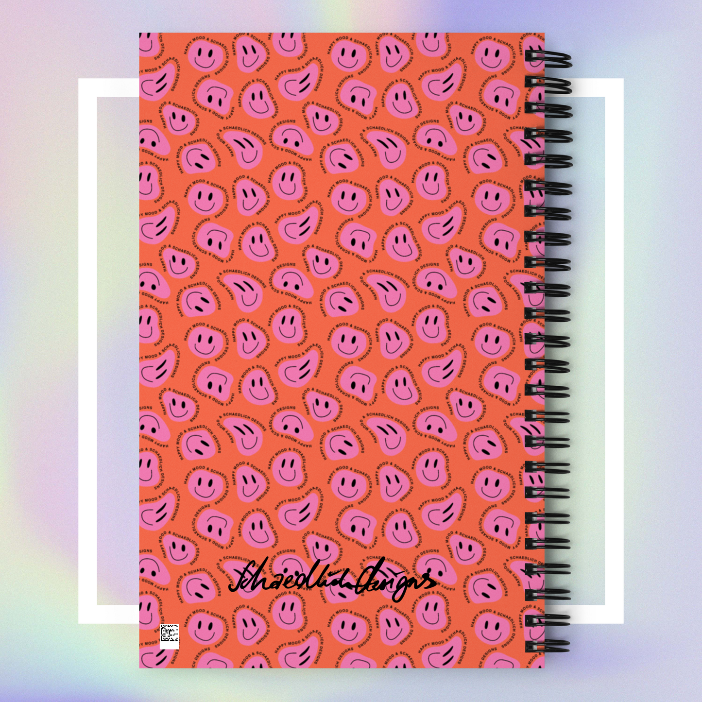 "HAPPY MOOD" Notizblock - red/pink