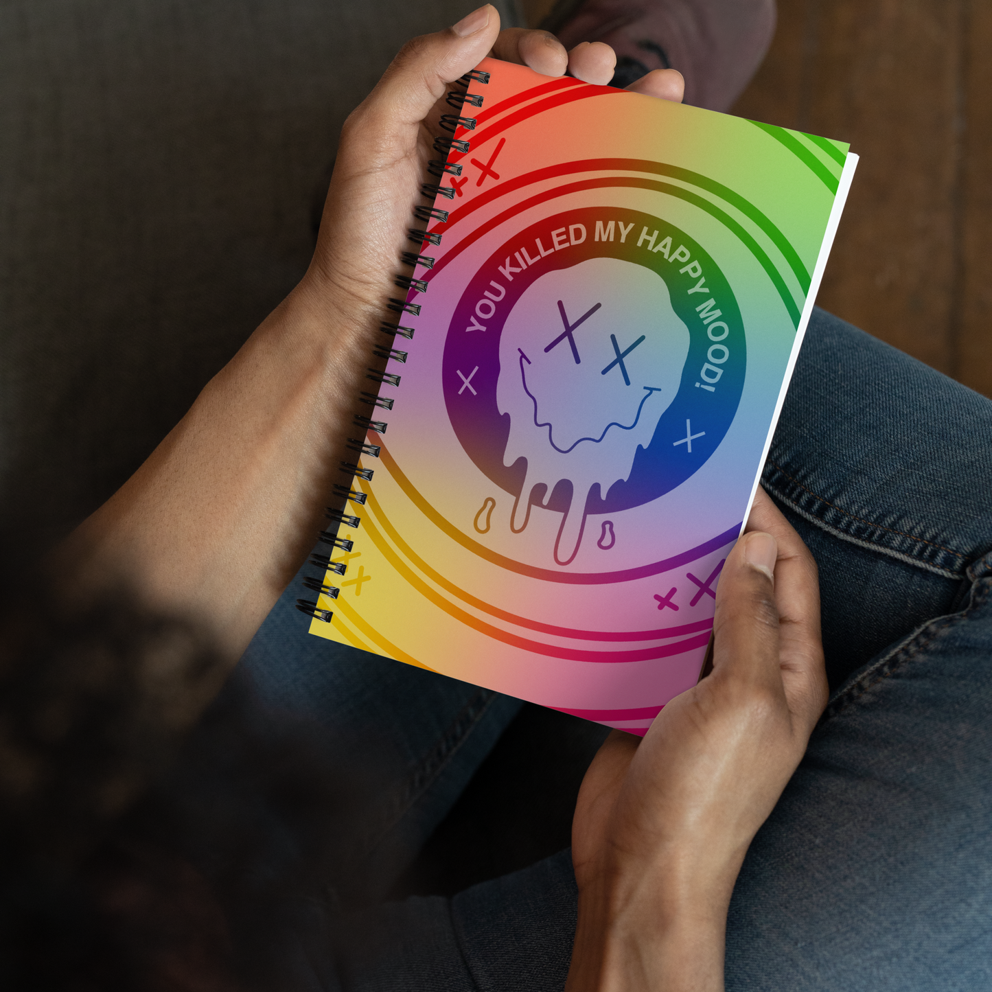 "HAPPY MOOD" Notizblock - moody/colorful