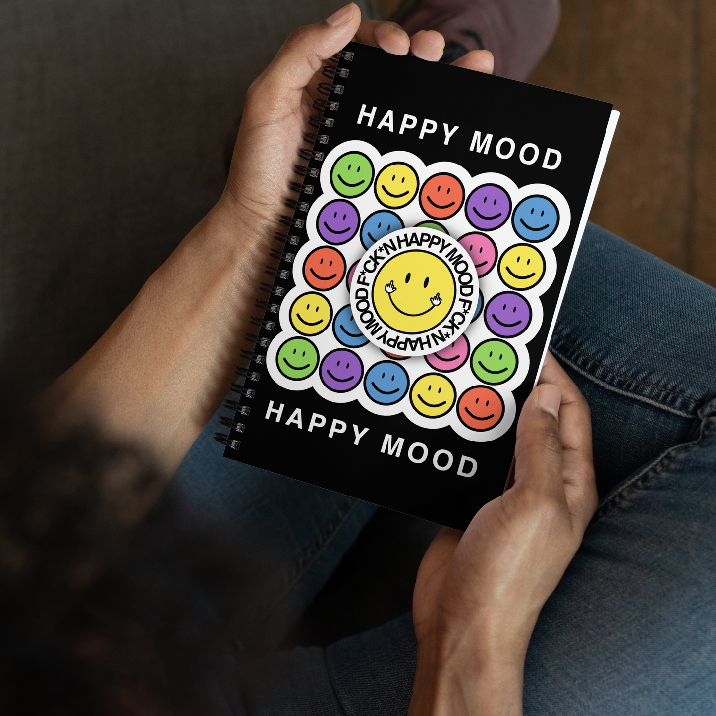"HAPPY MOOD" Notizblock - fcknhappy/colorful