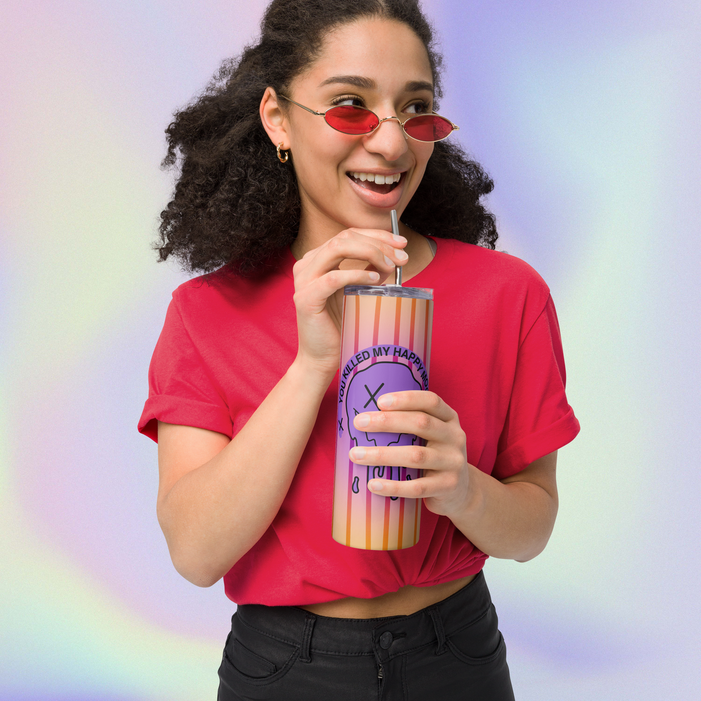"HAPPY MOOD" Moody Cup - purple