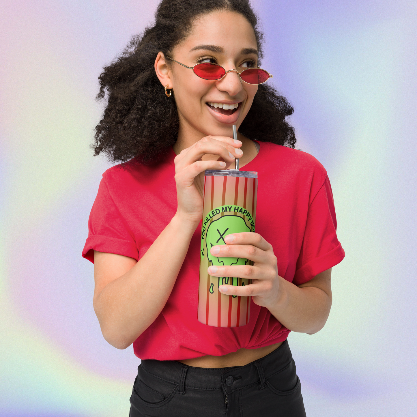 "HAPPY MOOD" Moody Cup - green