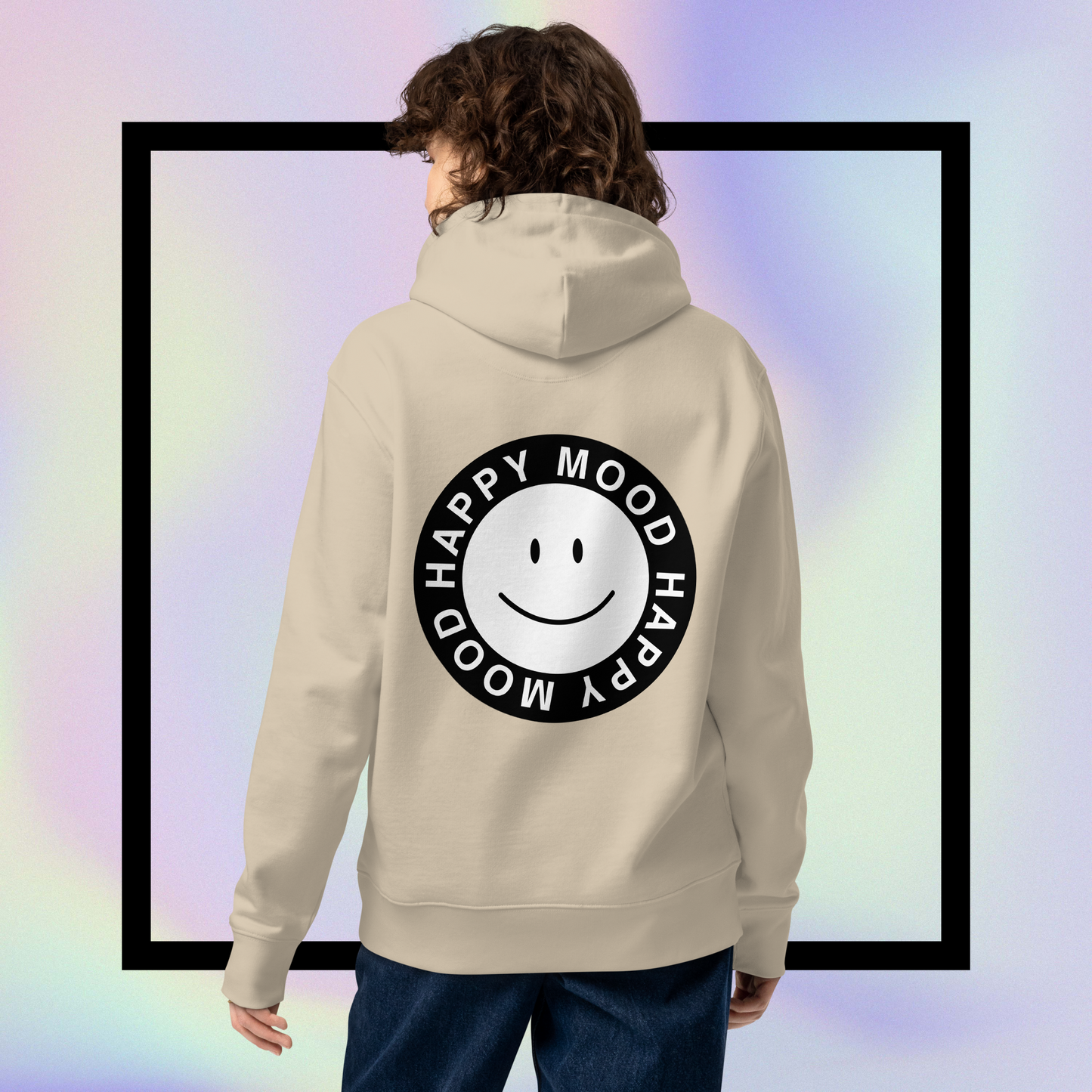 "HAPPY MOOD" Hoodie - beige