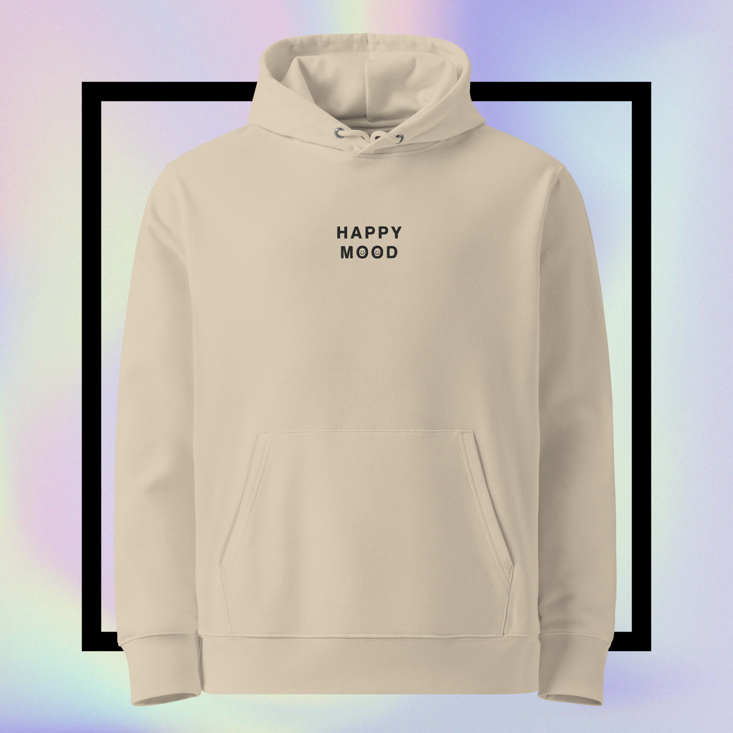 "HAPPY MOOD" Hoodie - beige
