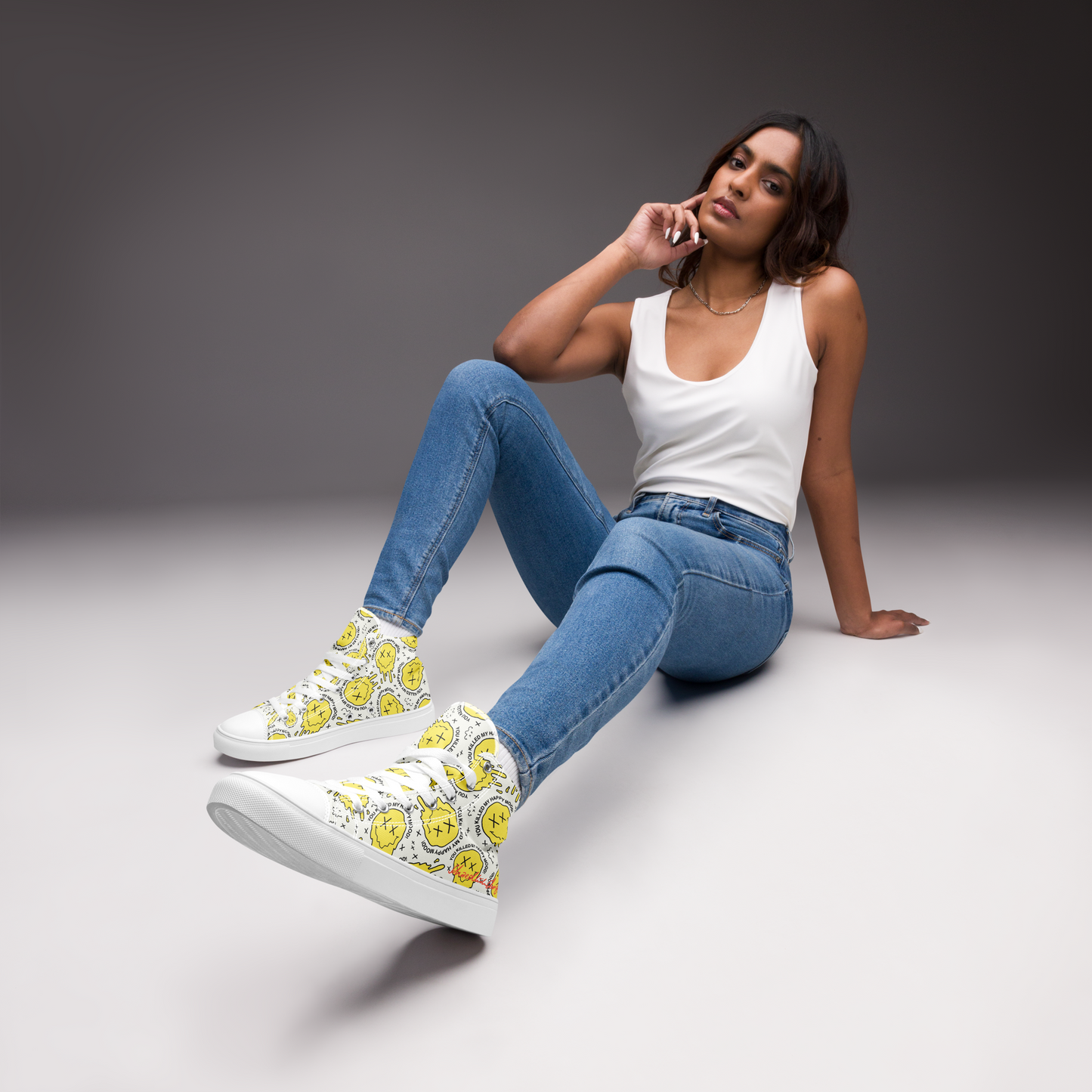 "HAPPY MOOD" Sneaker - Damen - moody/yellow