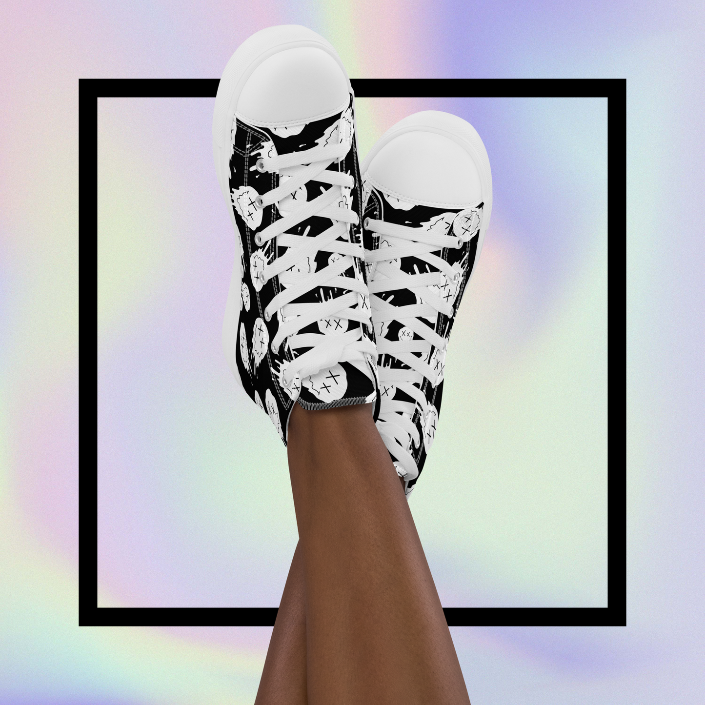 "HAPPY MOOD" Sneaker - Damen - moody/black&white
