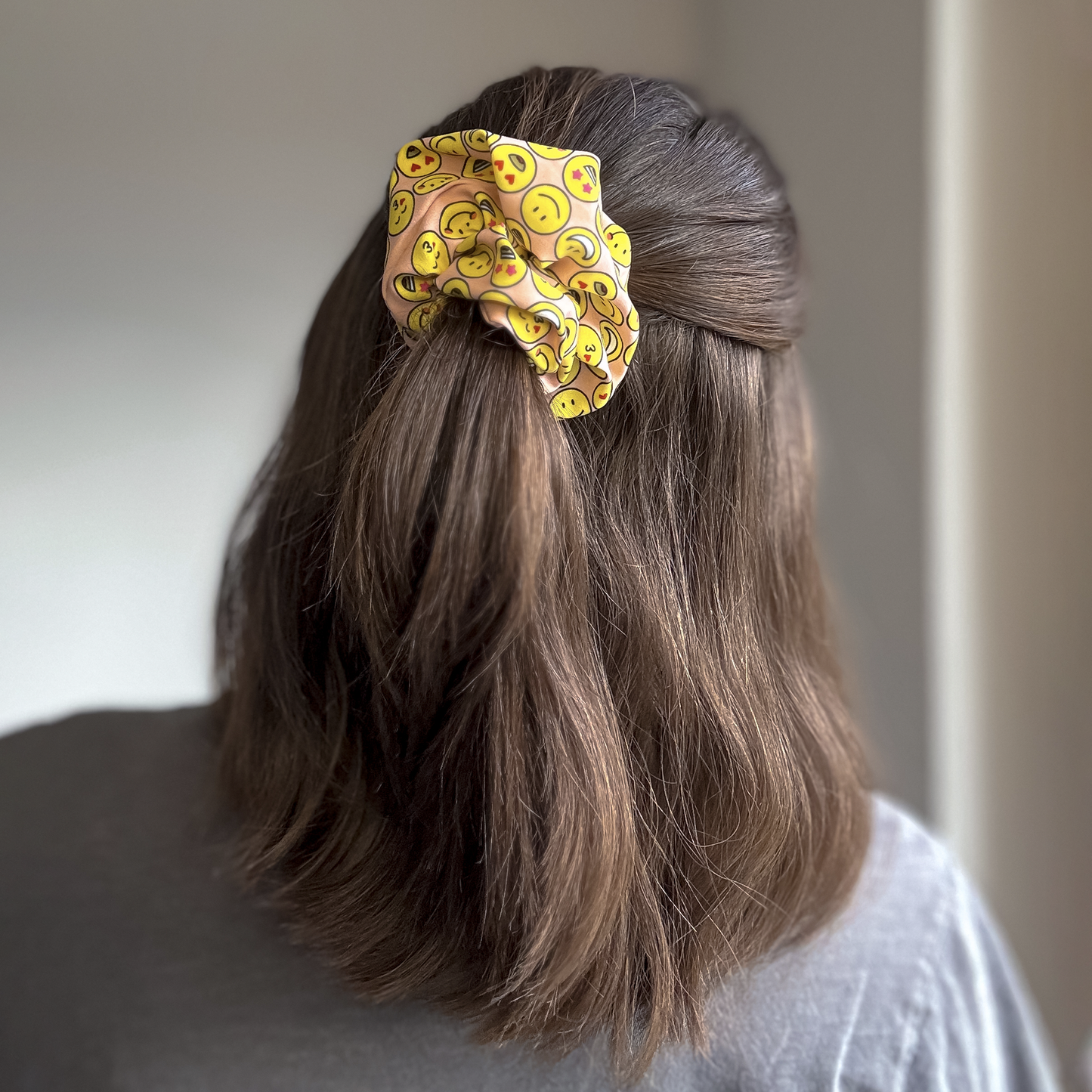 „HAPPY MOOD“ Scrunchie - pastell