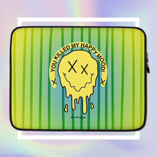 "HAPPY MOOD" Laptop-Tasche - killedmood/yellow
