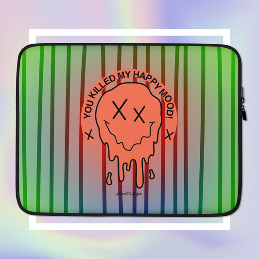 "HAPPY MOOD" Laptop-Tasche - killedmood/red