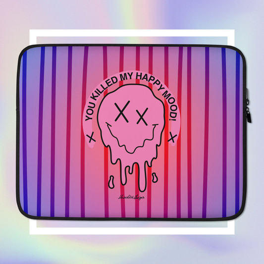 "HAPPY MOOD" Laptop-Tasche - killedmood/pink