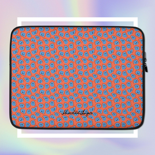 "HAPPY MOOD" Laptop/Tablet-Tasche - red/blue