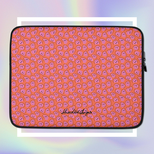 "HAPPY MOOD" Laptop/Tablet-Tasche - red/pink