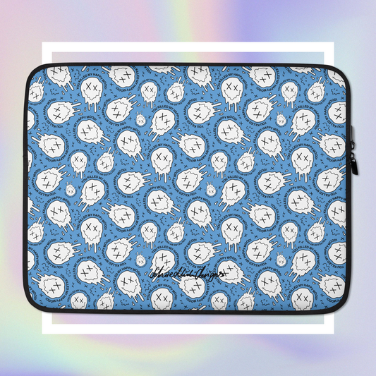 "HAPPY MOOD" Laptop/Tablet-Tasche - moody/blue
