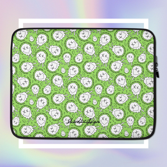 "HAPPY MOOD" Laptop/Tablet-Tasche - /moody/green