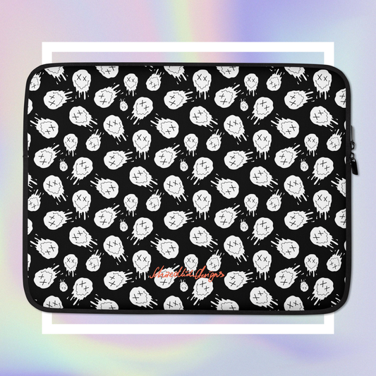 "HAPPY MOOD" Laptop/Tablet-Tasche - moody/black