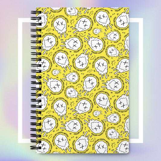 "HAPPY MOOD" Notizblock - moodyprint/yellow