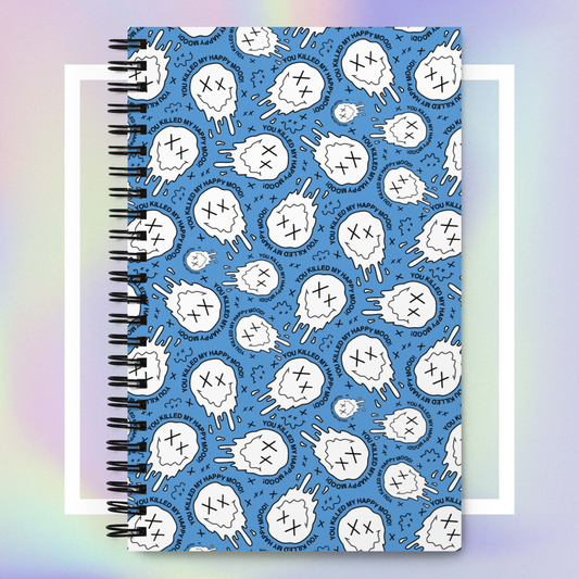 "HAPPY MOOD" Notizblock - moodyprint/blue