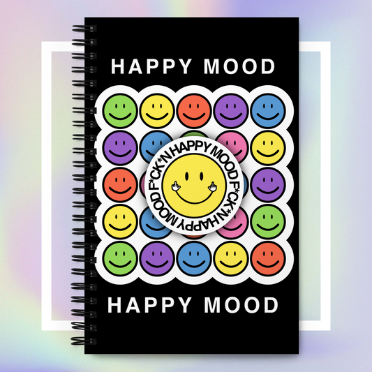 "HAPPY MOOD" Notizblock - fcknhappy/colorful