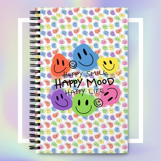 "HAPPY MOOD" Notizblock - colorful/white