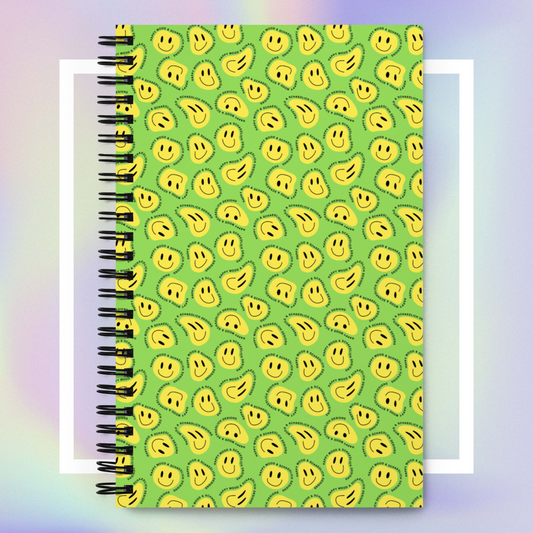 "HAPPY MOOD" Notizblock - green/yellow