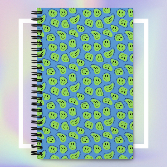 "HAPPY MOOD" Notizblock - blue/green