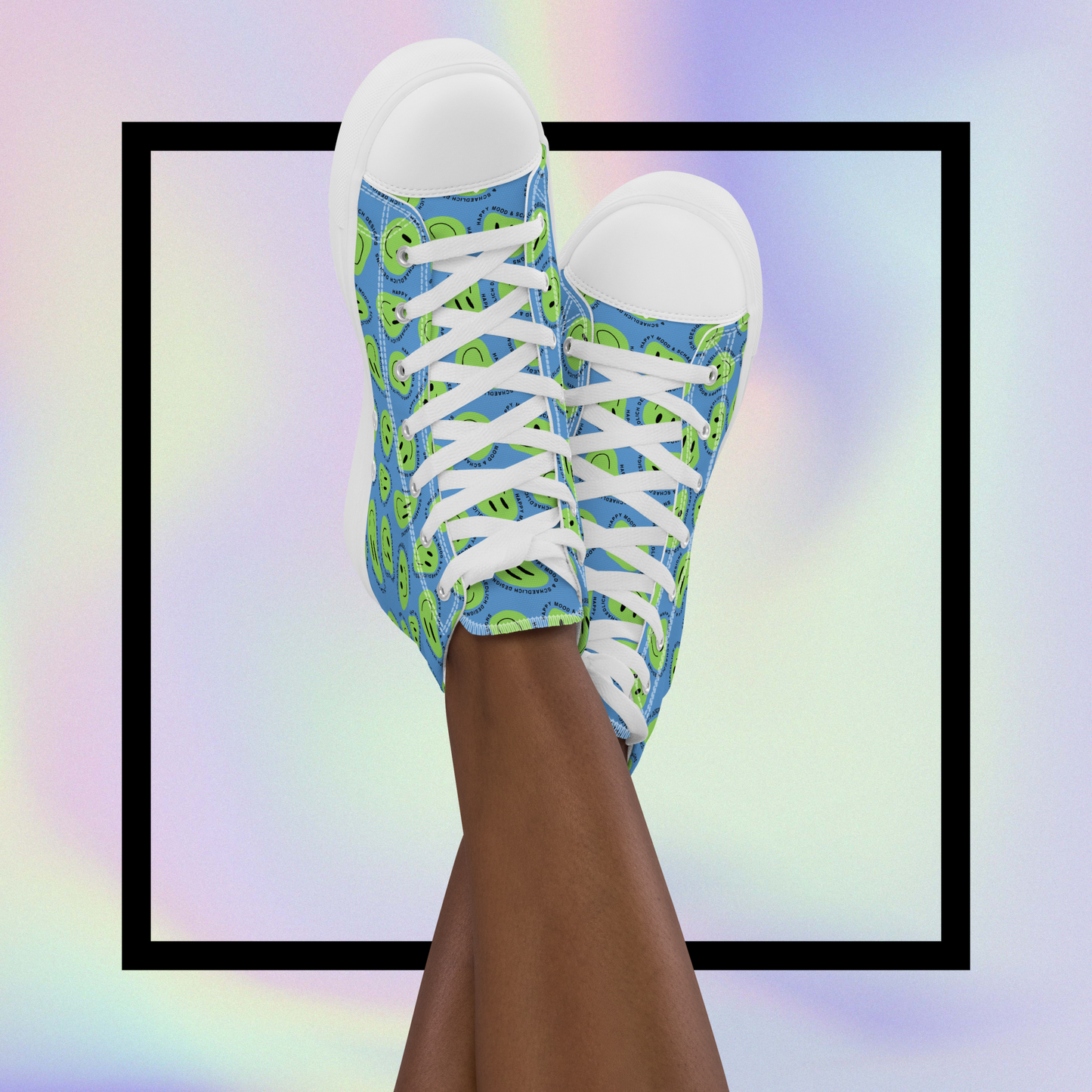 "HAPPY MOOD" Sneaker - Damen - blue/green